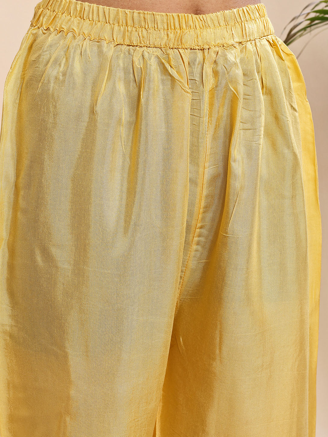 Vibrant Yellow Multicolor Printed Suit with Dupatta