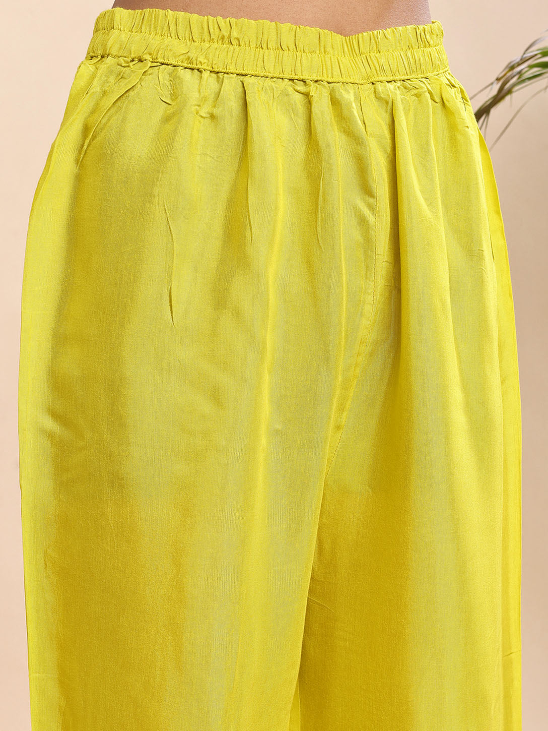 Women's Yellow Floral Printed Suit – 3 Piece Festive Set
